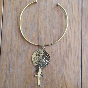 Gold Ankh Pendant Necklace